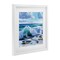 Stupell Industries Curling Aqua Wave on Shore Framed Print Under Glass, design by Kate Jarvik Birch